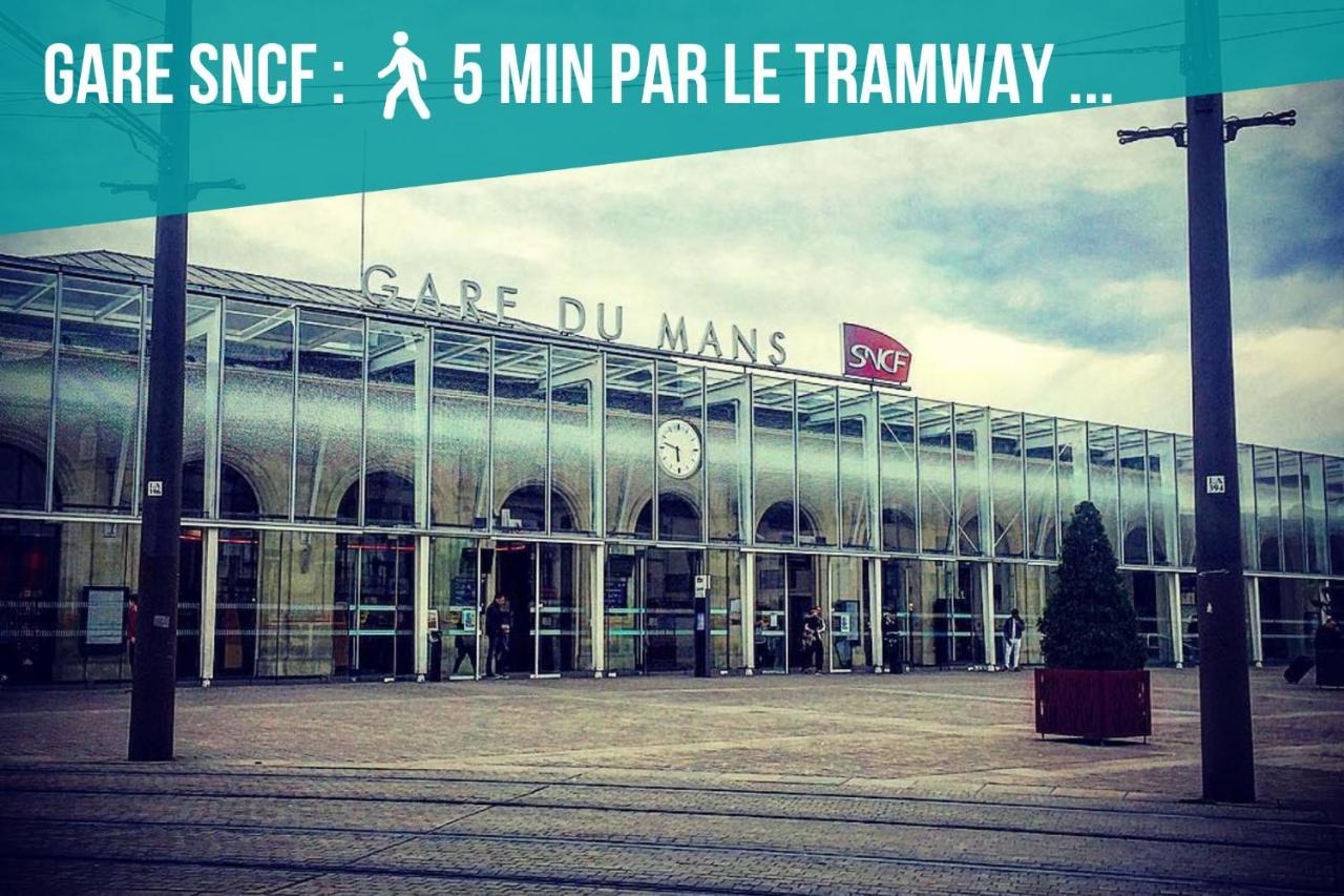 勒芒Tramway 8 Jaures Cosy Proche Gare公寓 外观 照片